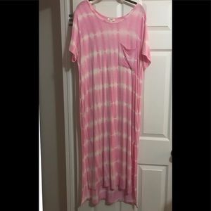 Tie dye maxi dress